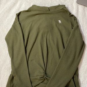 Abercrombie green long sleeve shirt